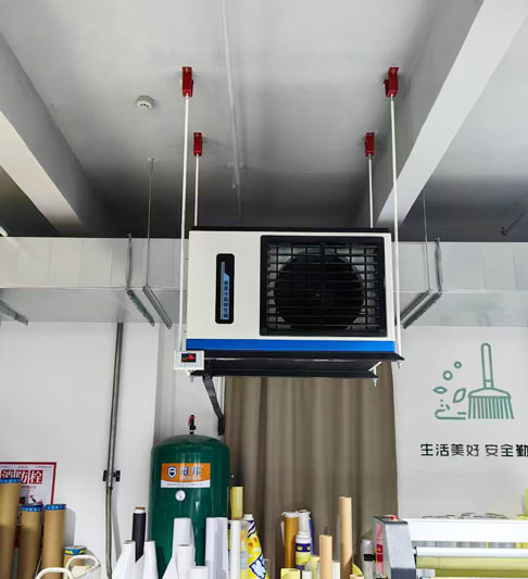 廣告印刷車間制冷降溫，應用蒸發冷省電空調機組-臥式軸流機組