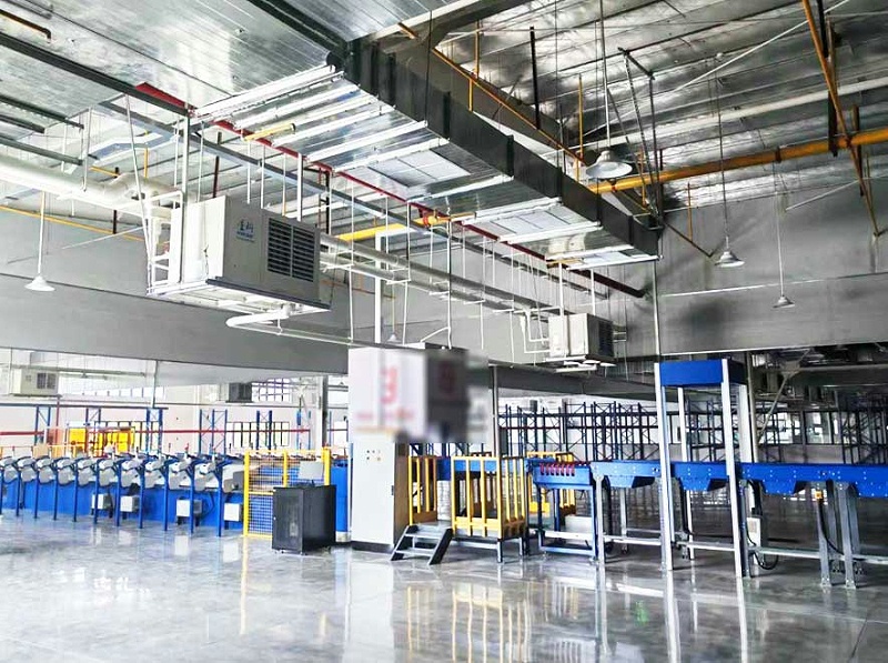 星科蒸發冷工業省電空調應用生產車間，制冷降溫